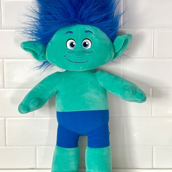 Dreamworks TROLLS Build A Bear BAB 23" BRANCH Blue Happy Smiling PLUSH 2016 - Picture 12 of 14